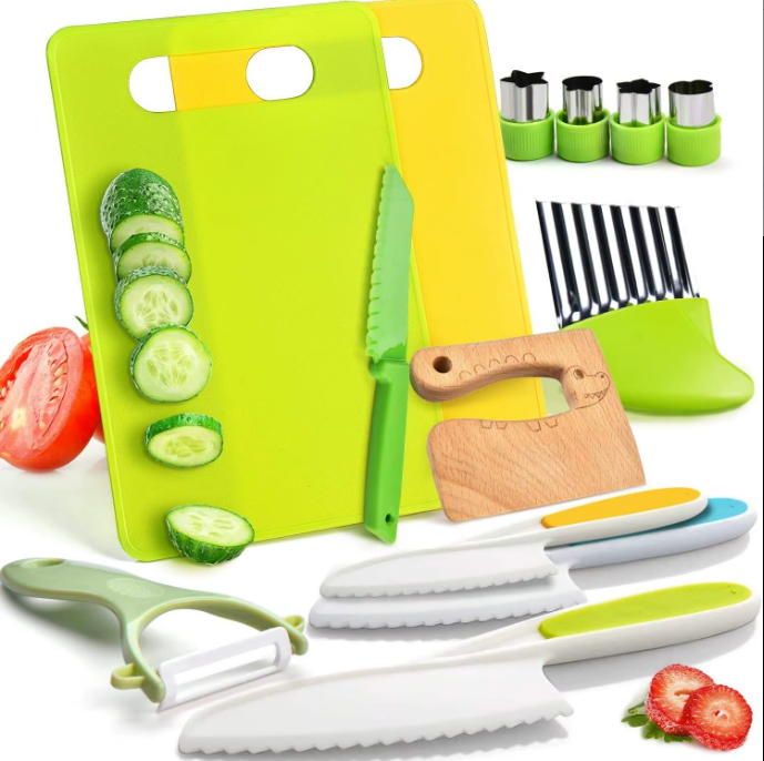 👩🍳 Kit de Cuisine Enfant Sécurisé (13 Pièces) – Le Pack Complet pour les Petits Chefs !