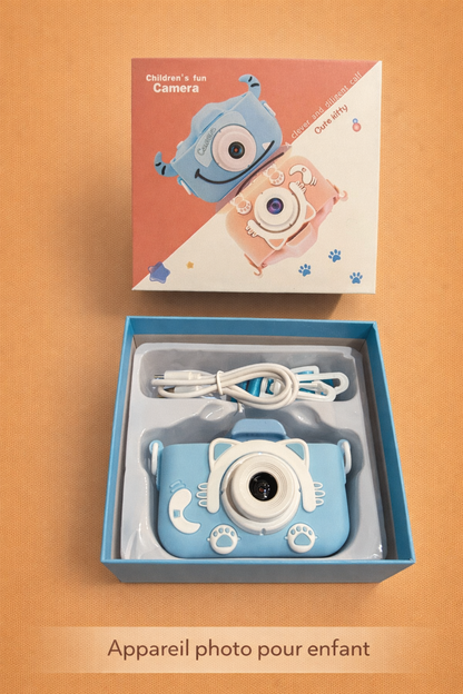 📸 Appareil Photo Numérique Enfant – Rechargeable avec Coque Silicone