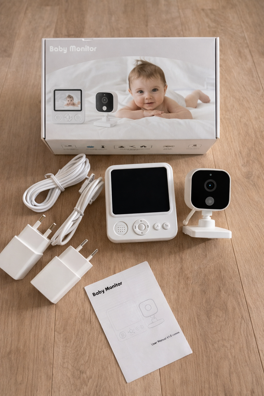 👶 Babyphone Vidéo Numérique Sans Fil – Gardez un Œil Bienveillant sur Bébé, Jour et Nuit