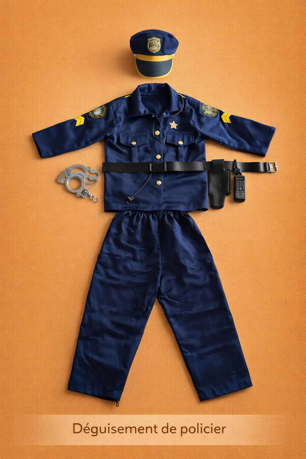 👮 Déguisement de Policier Enfant – Costume Complet avec Accessoires