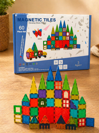 🏰 Blocs de Construction Magnétiques 3D – Le Kit Créatif Éducatif Universel