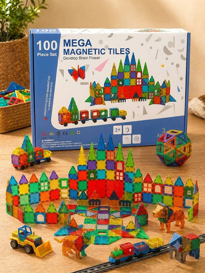🏰 Blocs de Construction Magnétiques 3D – Le Kit Créatif Éducatif Universel