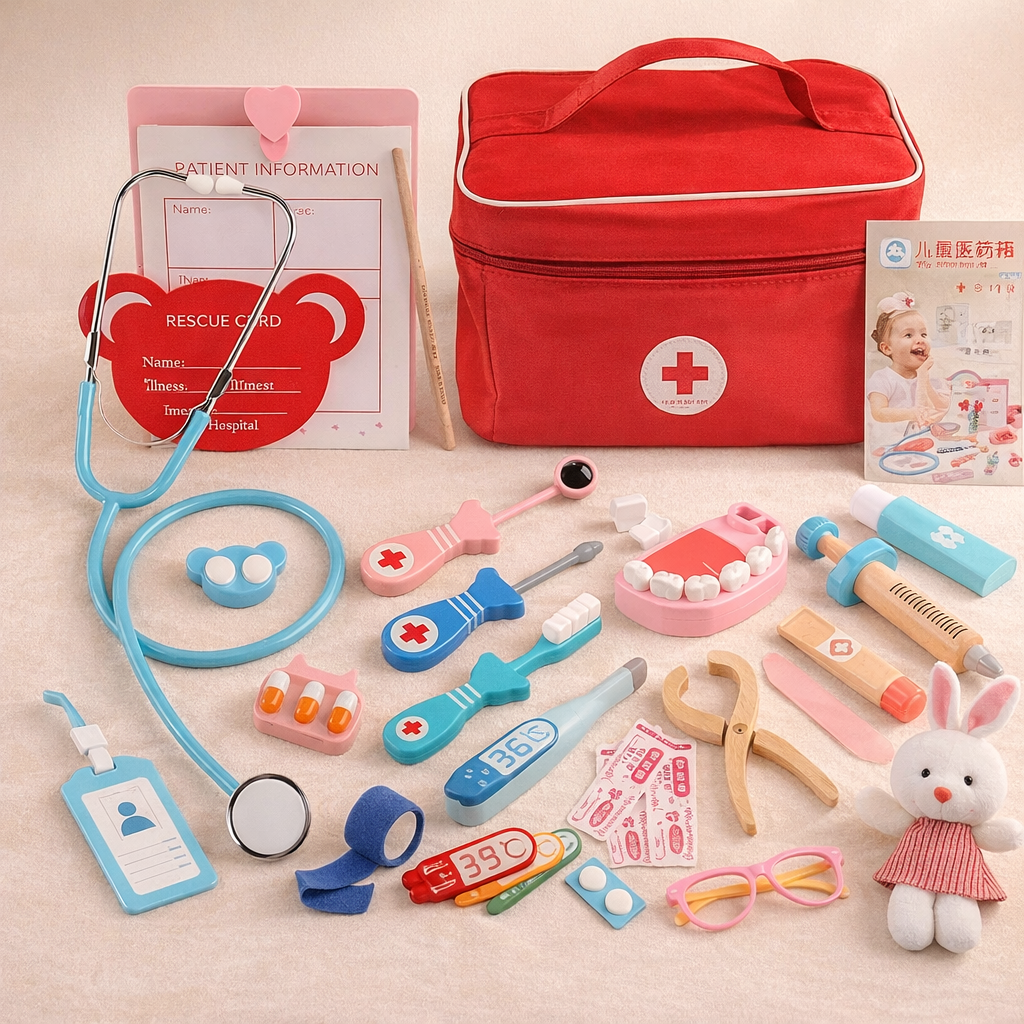 🩺 Malette de Docteur Enfant – Kit de Médecin Complet avec Accessoires