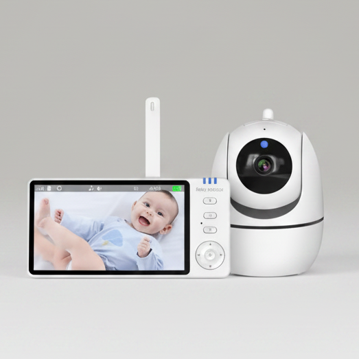 👶 Babyphone Vidéo Caméra 360° Connecté – Gardez un Œil sur Bébé sous Tous les Angles